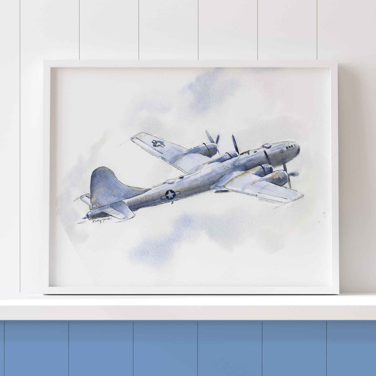 B29 Superfortress Airplane Print
