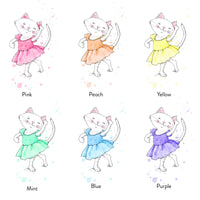 Thumbnail for Set of 3 Ballerina Cat Art Prints