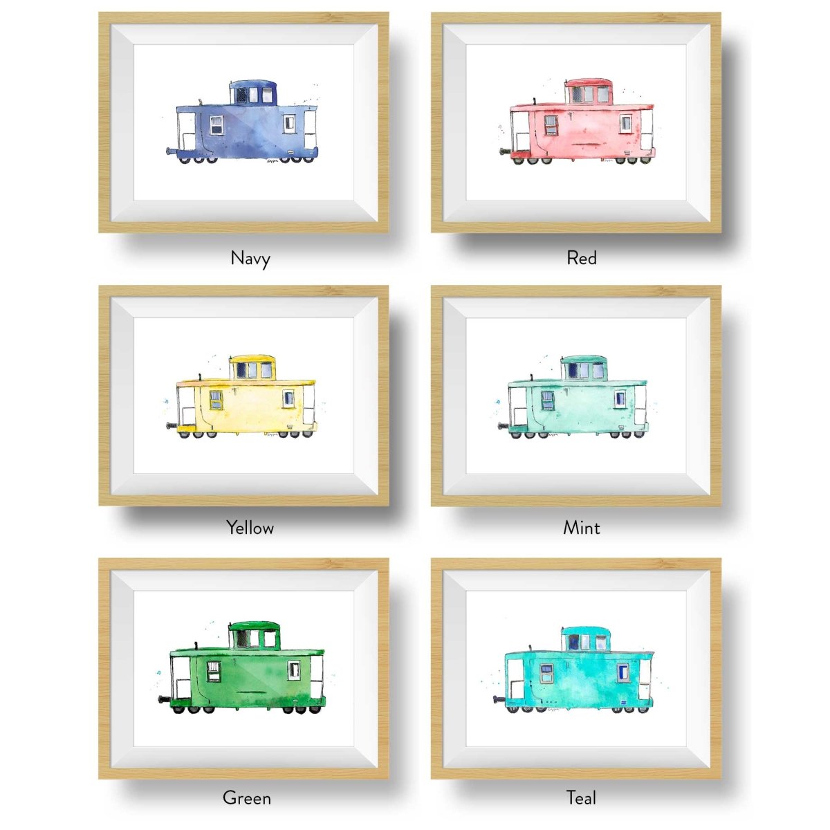 train prints for kids' rooms