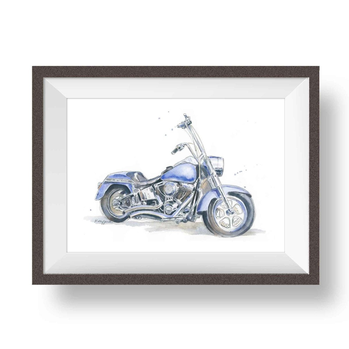 harley motorcycle art print
