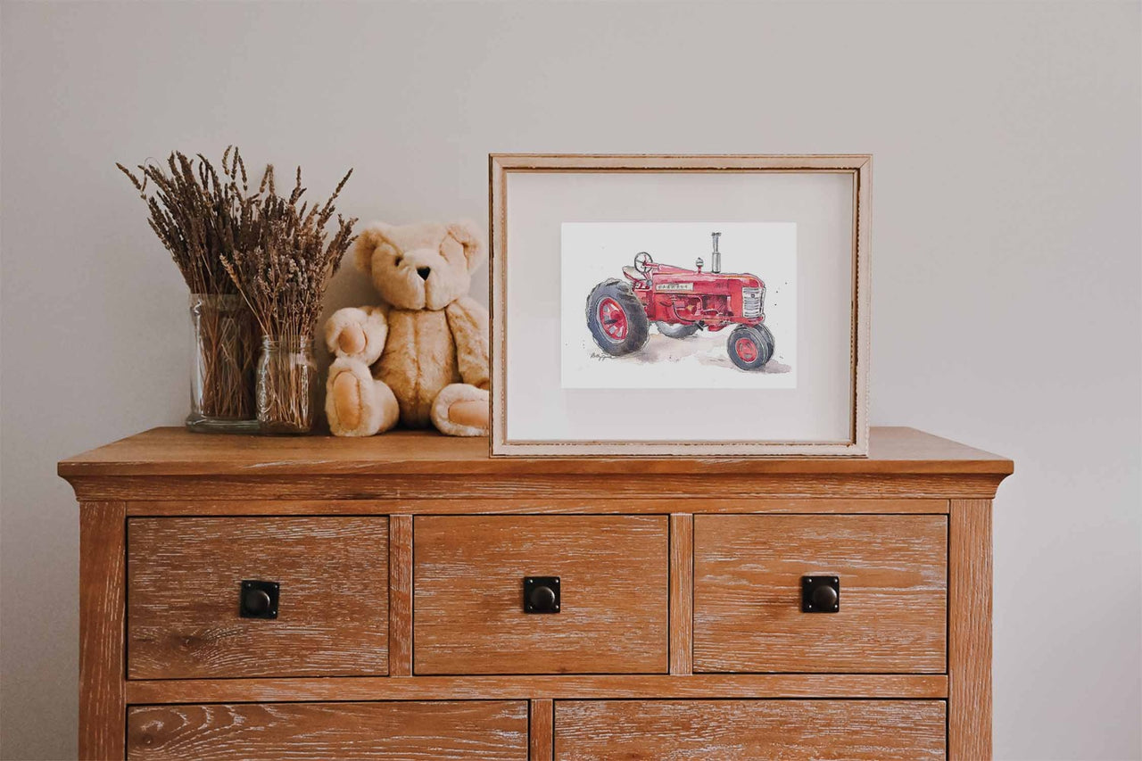 tractor wall art for nursery