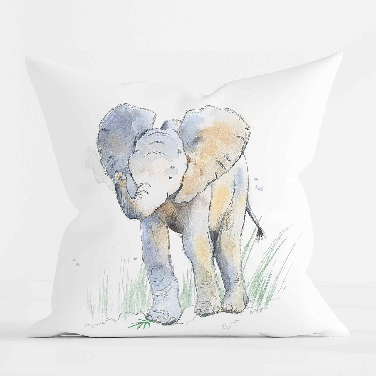 elephant throw pillow