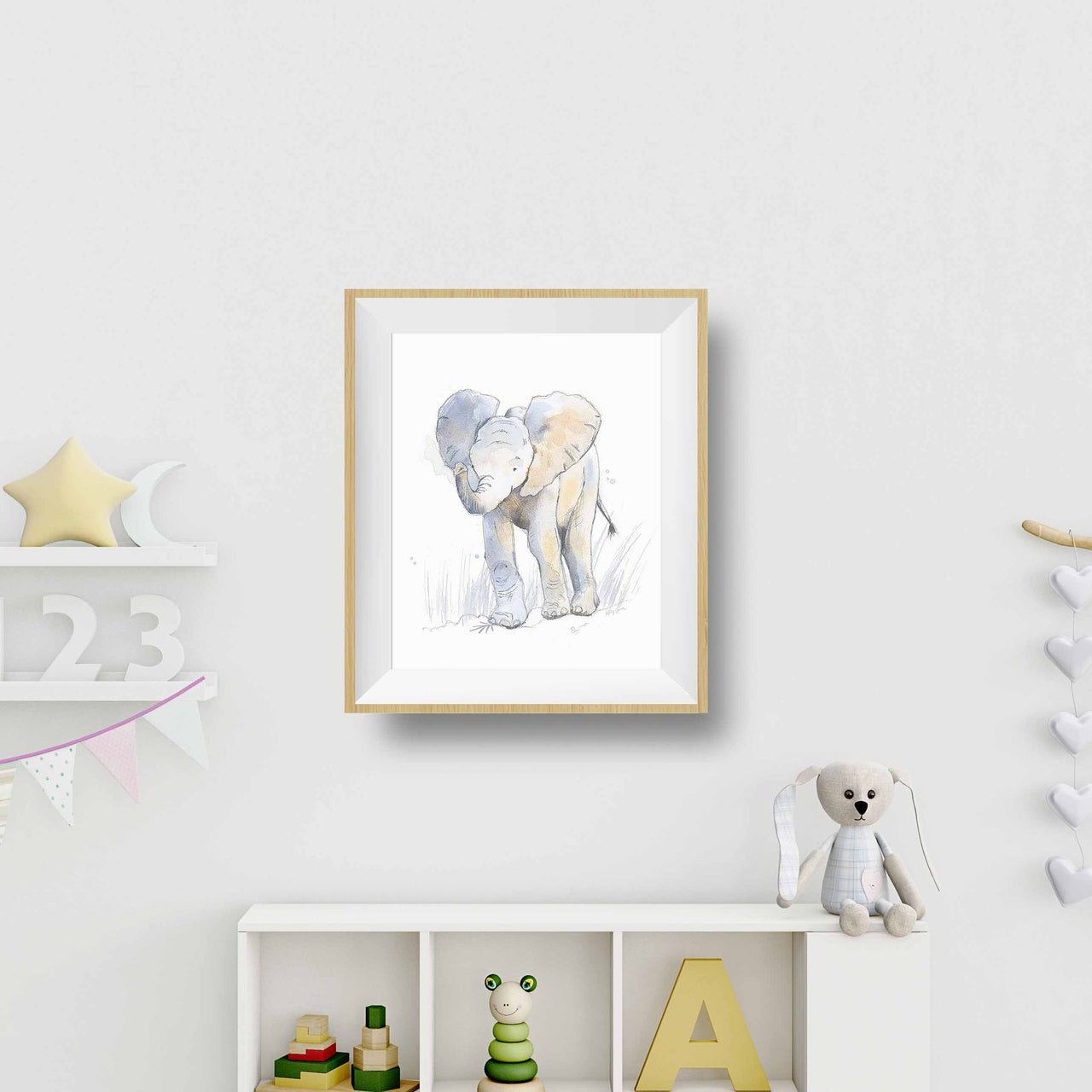 Sweet Safari Elephant Print