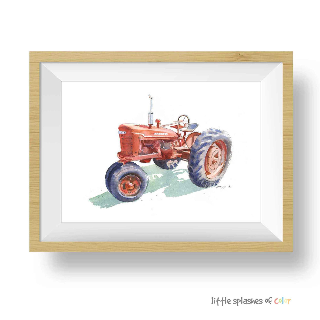 Red Tractor #4 Print (download)