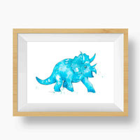 Thumbnail for Blue Triceratops Print