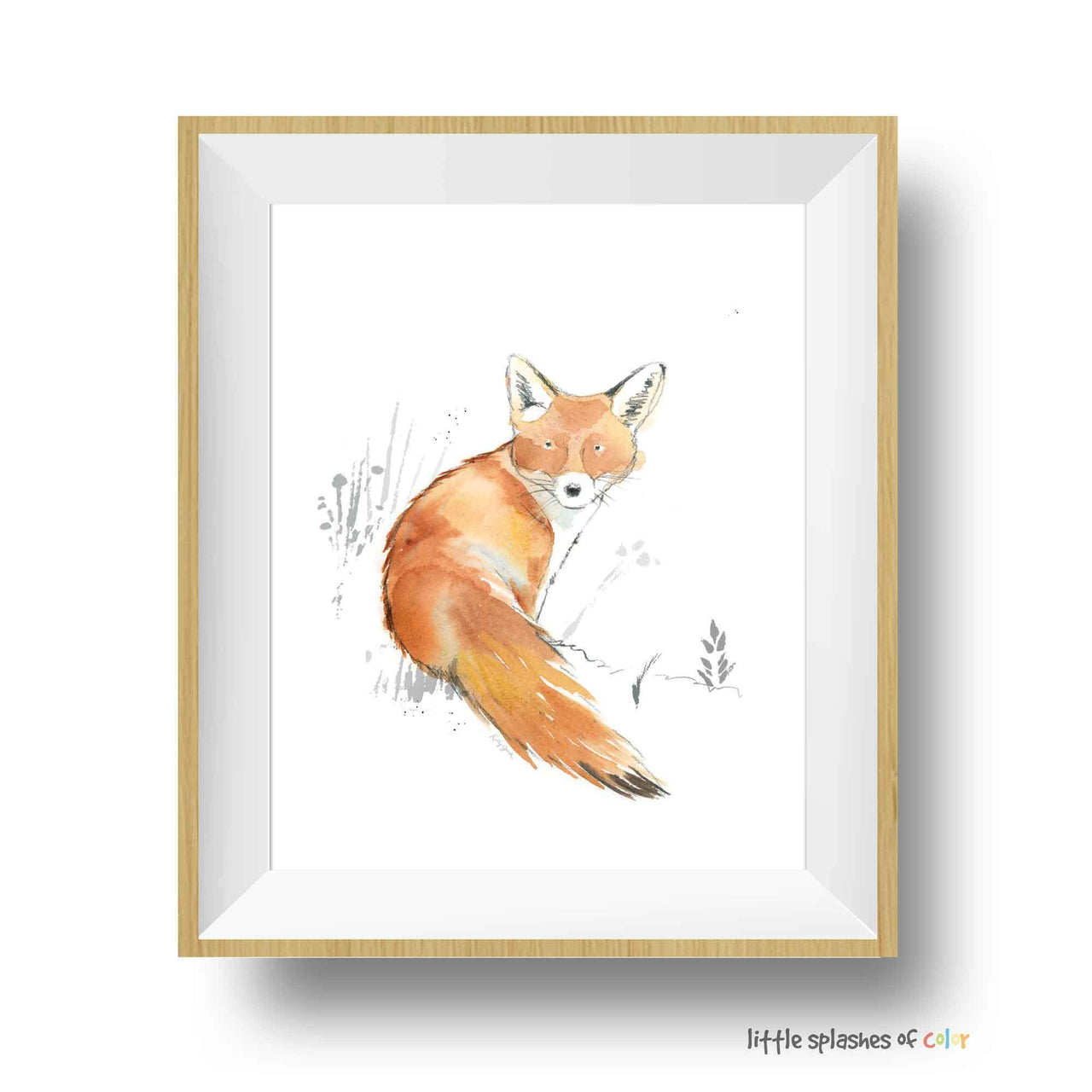 Sweet Woodland Fox Print