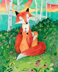 Thumbnail for fox wall art for kids rooms