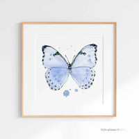 Thumbnail for Ella's Butterflies - Blue Butterfly Print #1 (download)