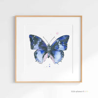 Thumbnail for blue butterfly art
