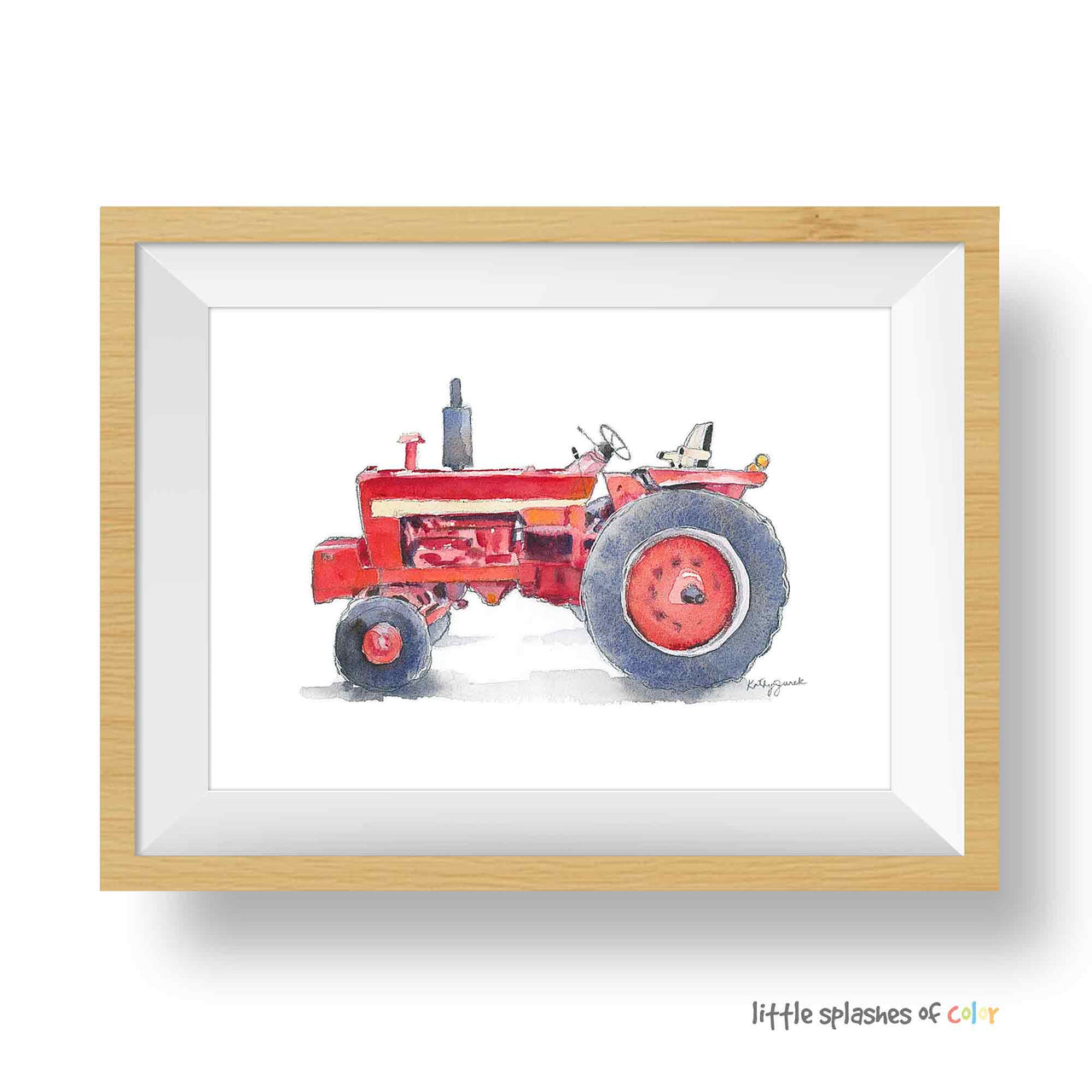 red tractor prints