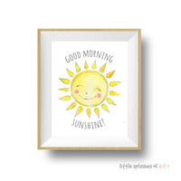 Good Morning Sunshine Printable Wall Art | Boys and Girls Nursery ...
