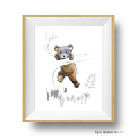 Thumbnail for Sweet Woodland Bear Print