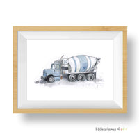 Thumbnail for Cement Mixer Truck Print (download)