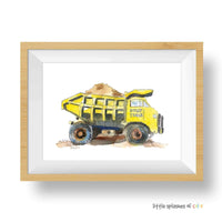 Thumbnail for Yellow Dump Truck Printable #2