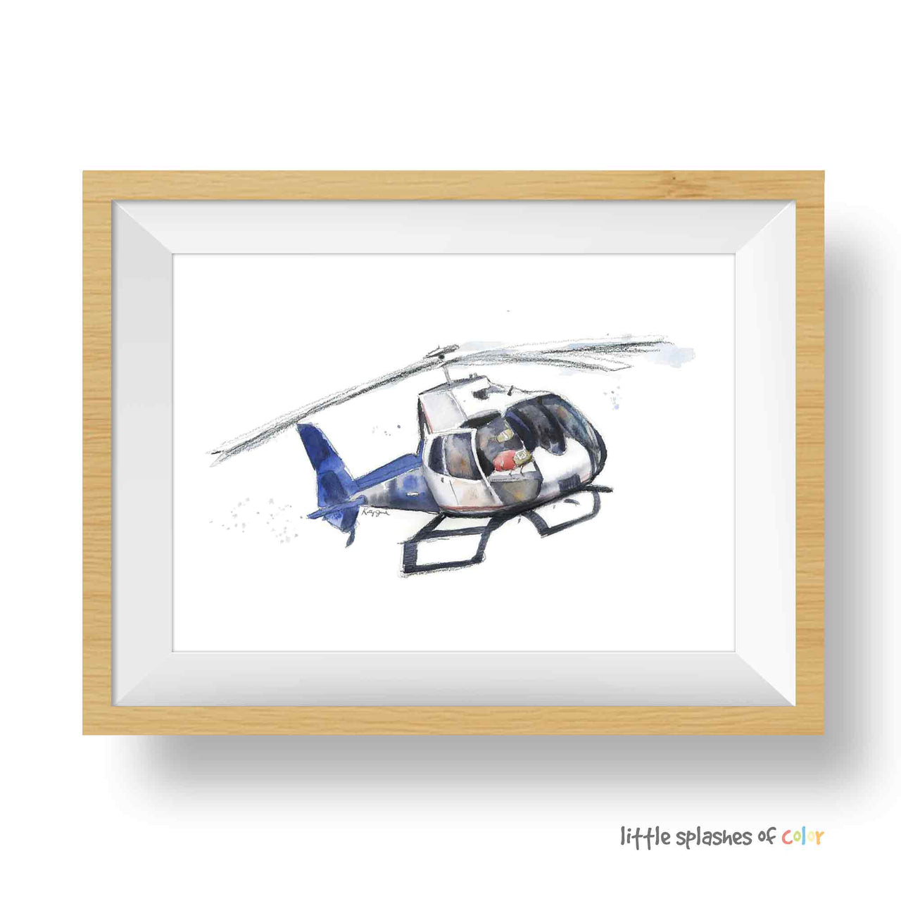 Life Flight Helicopter Print (download)