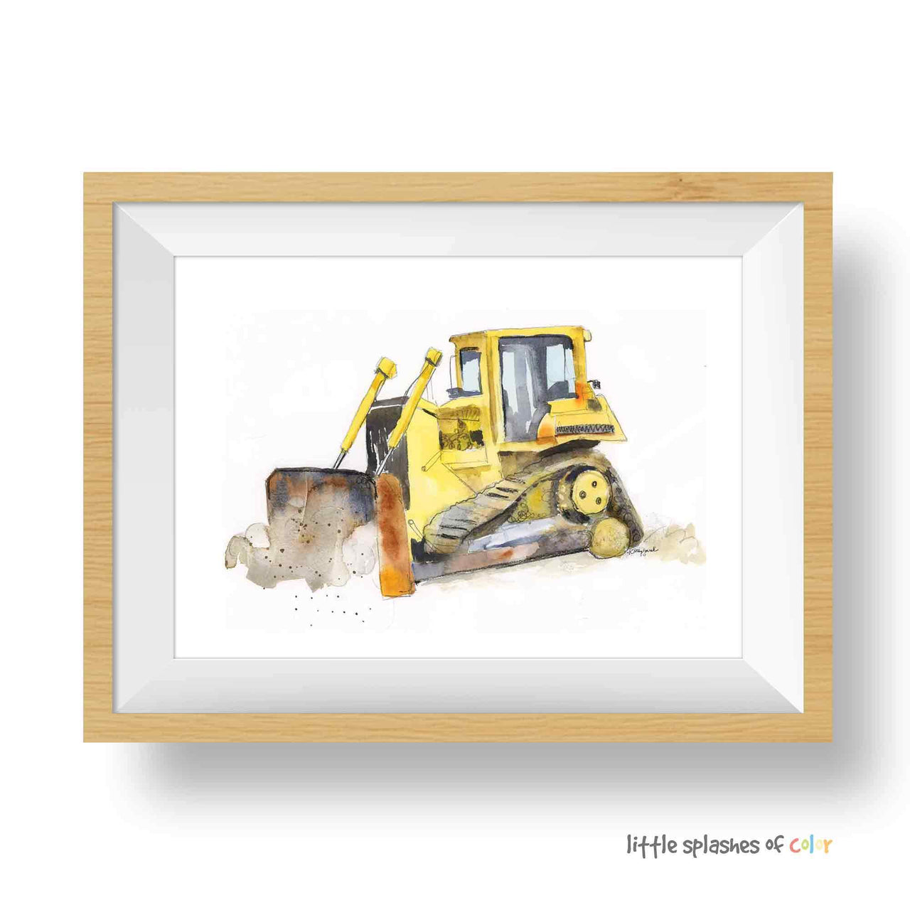 High Track Bulldozer Truck Print (download)
