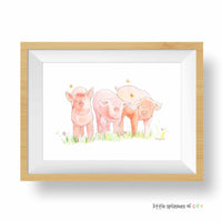 Thumbnail for Three Piglets Print (download)