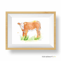 Thumbnail for Hereford Calf Print (download)