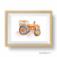 Thumbnail for Orange Tractor Print #3