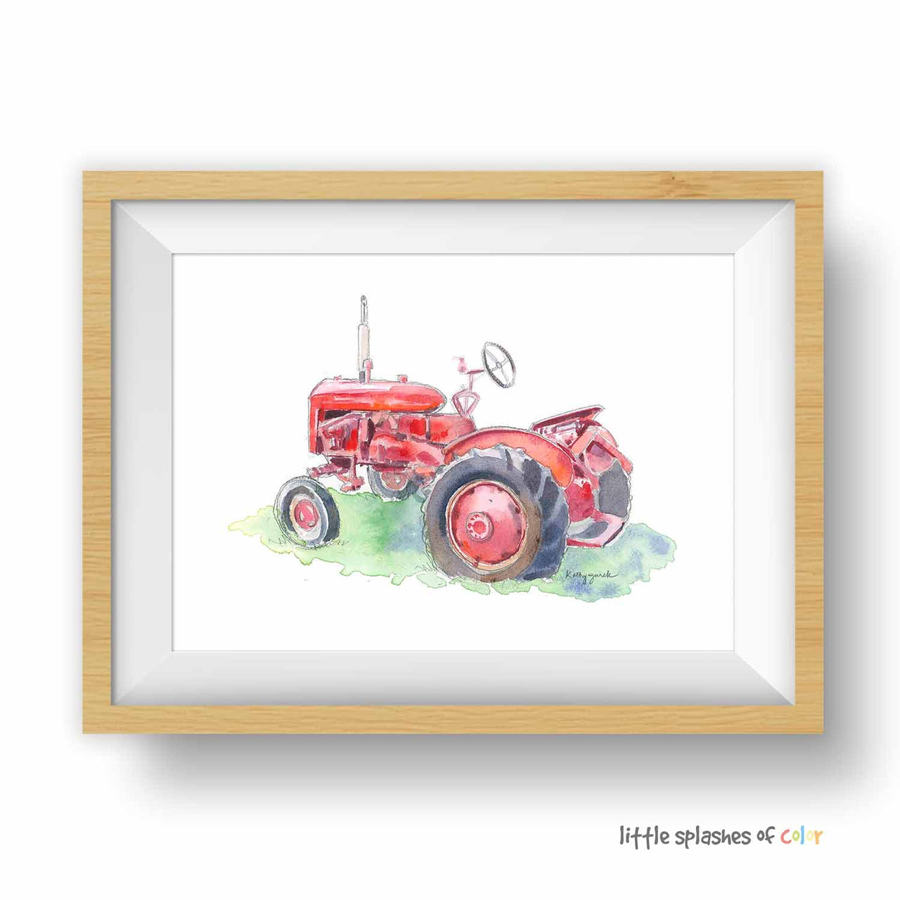 Red Tractor Print #13