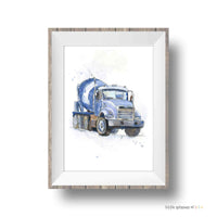 Thumbnail for Blue Cement Mixer Print #2 (download)