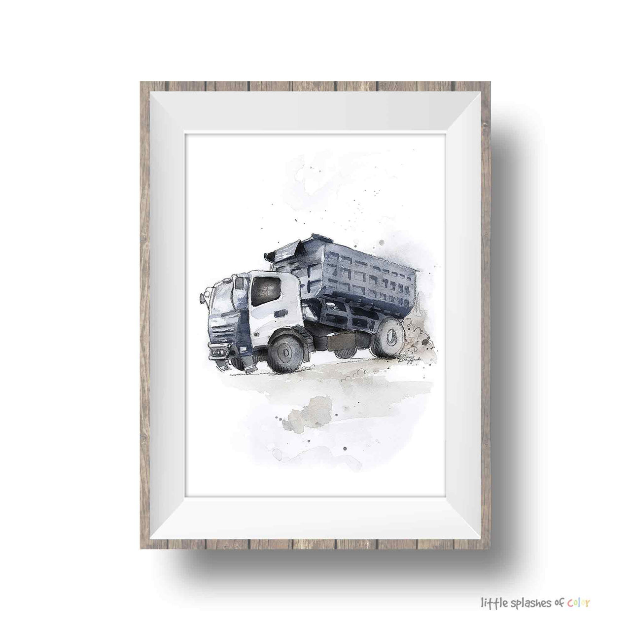 Gray Dump Truck Print #5 (download)