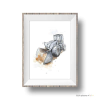 Thumbnail for Gray Wheel Loader Print #2 (download)