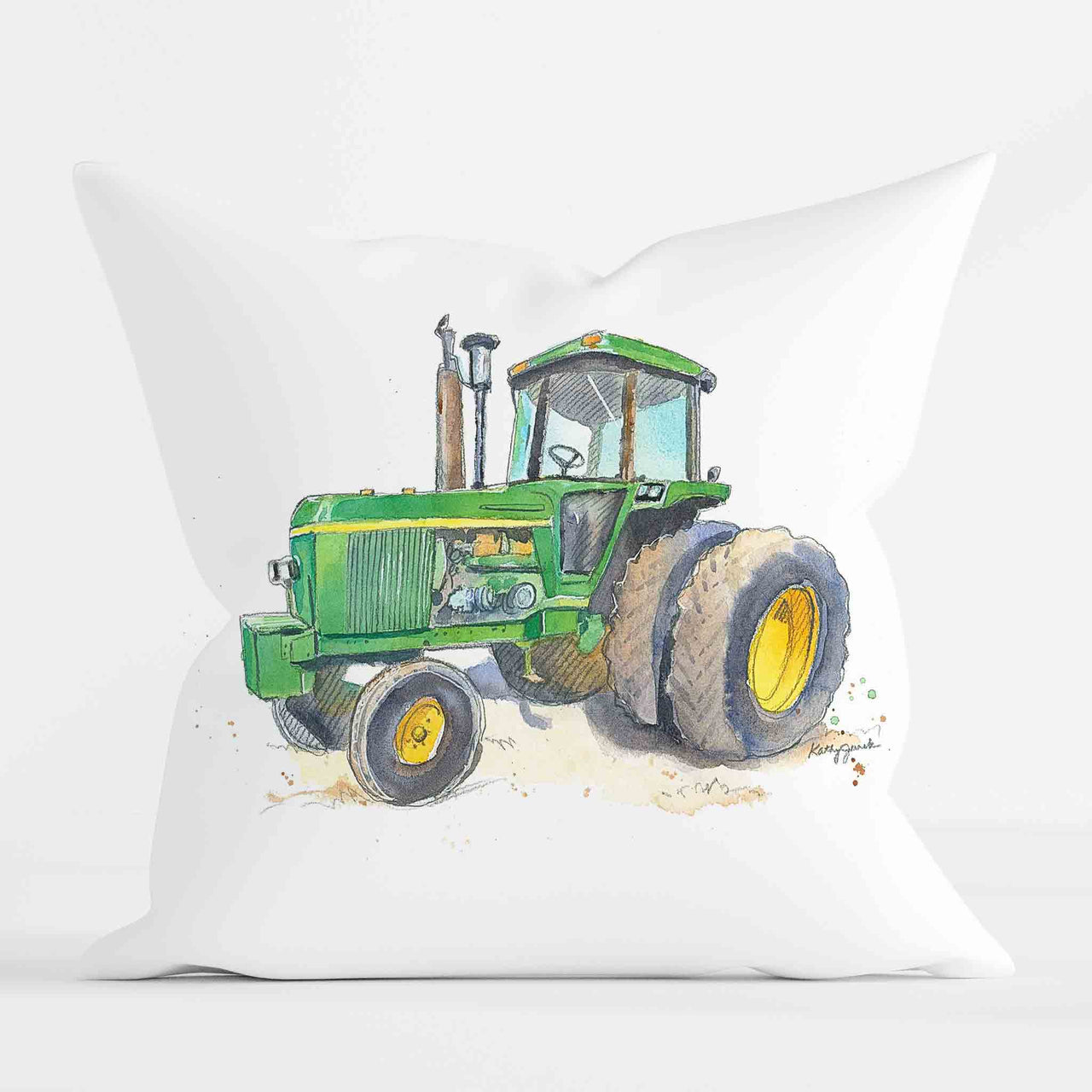 john deere tractor pillow