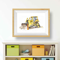 Thumbnail for High Track Bulldozer Truck Print (download)