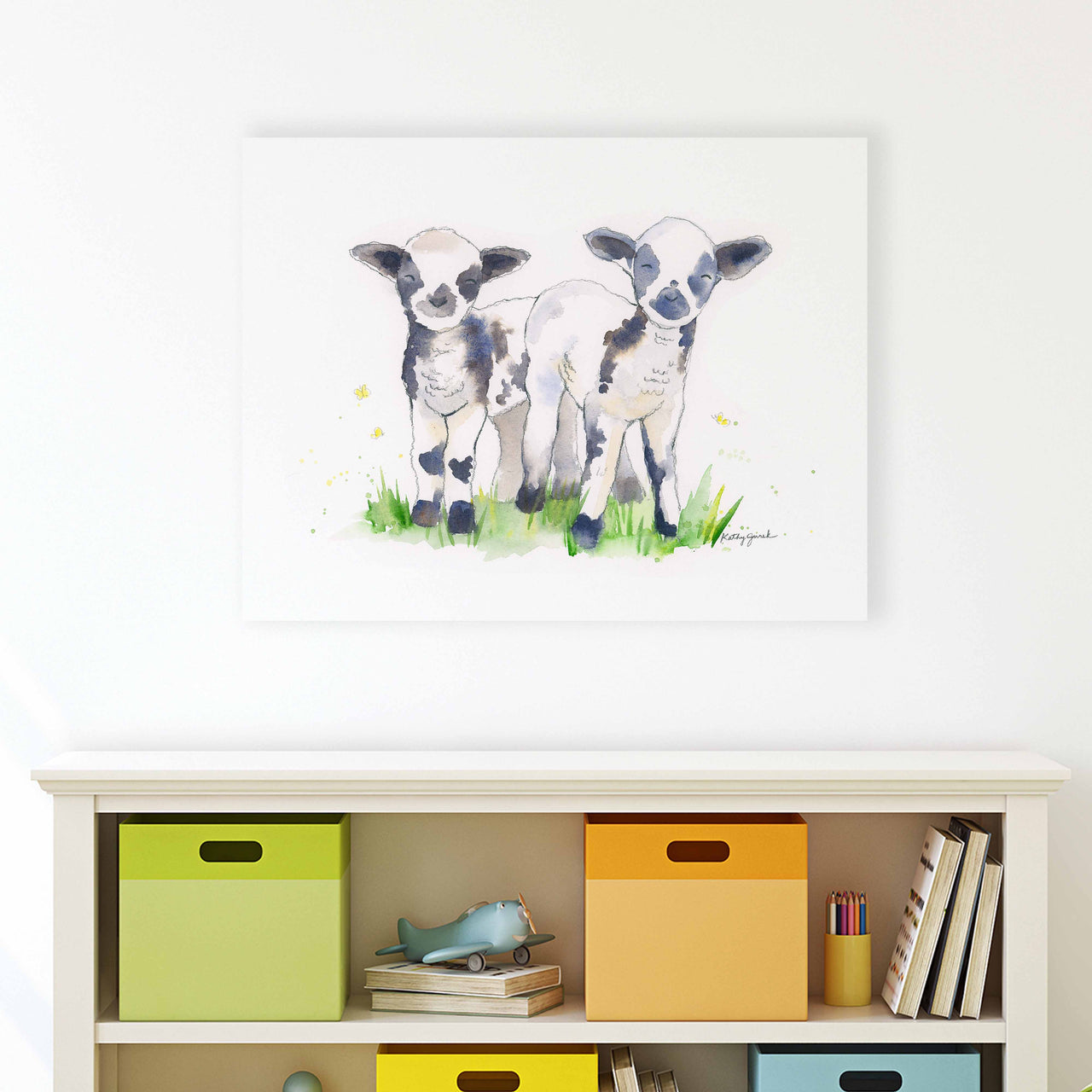 Two Lambs Print