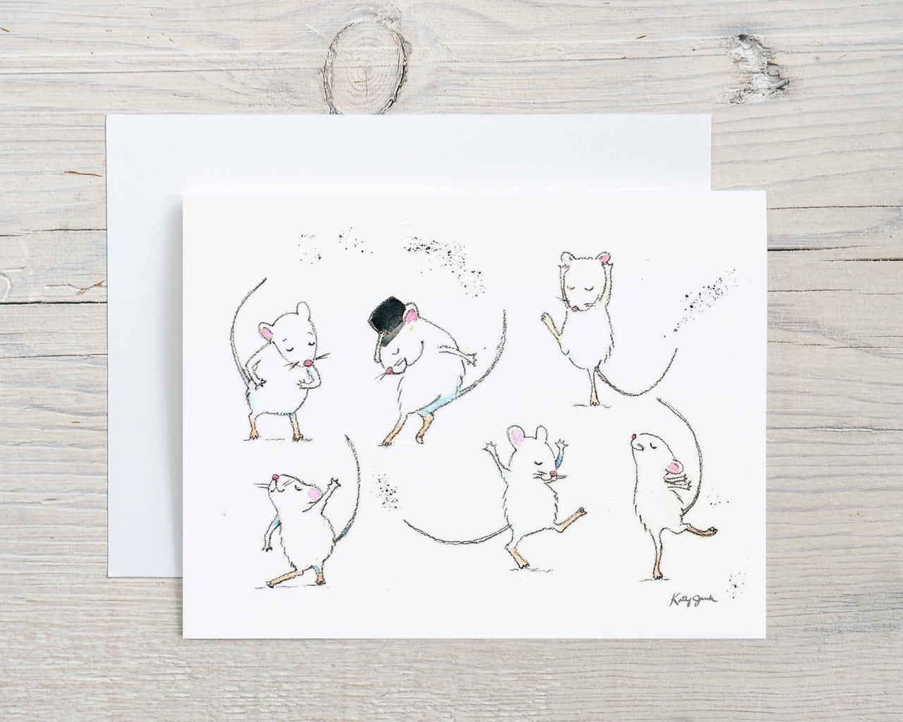 Dancing Mice Note Cards for her