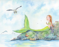 Thumbnail for kids mermaid wall art