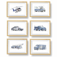 Thumbnail for rescue vehicles wall art