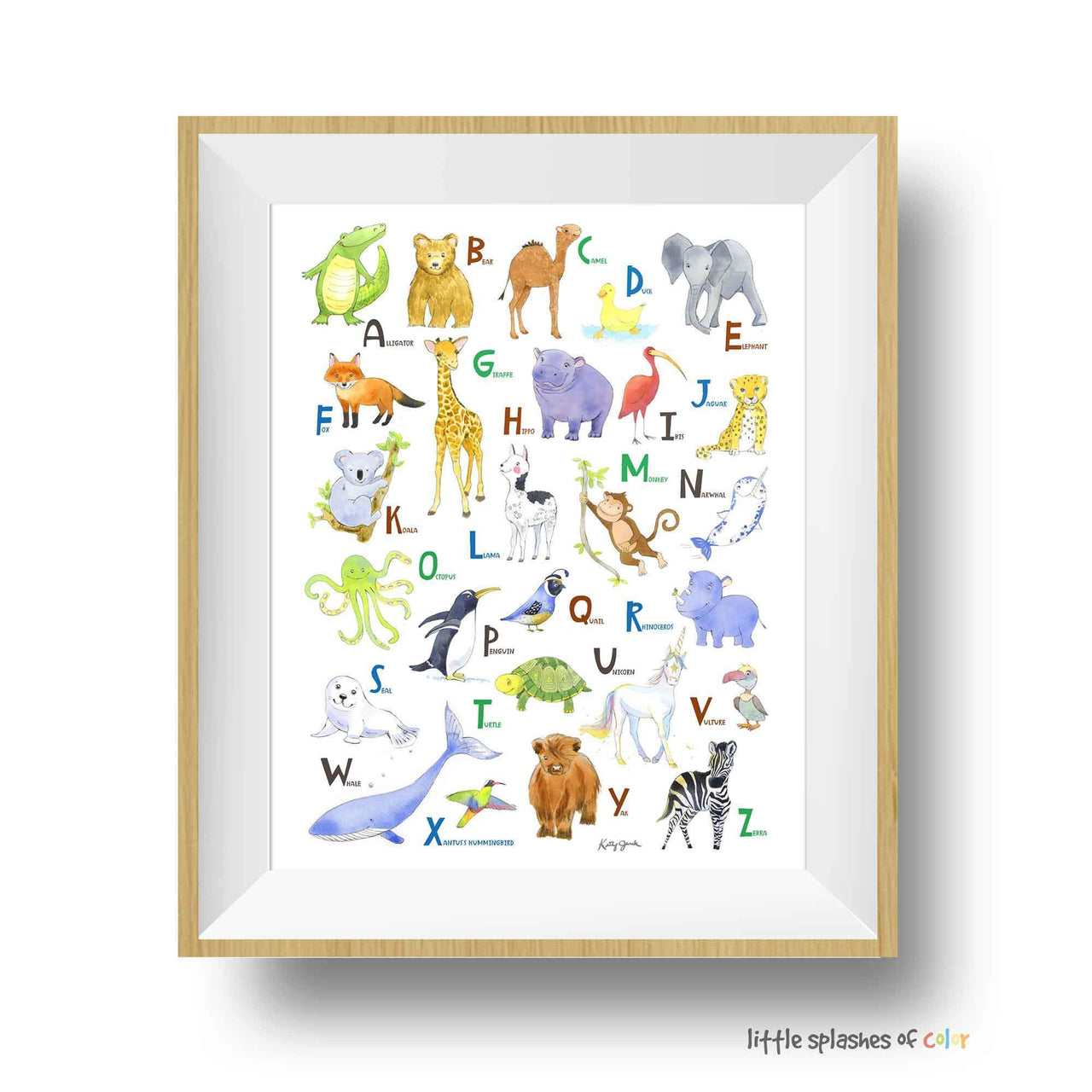 Animal Alphabet Print (download)