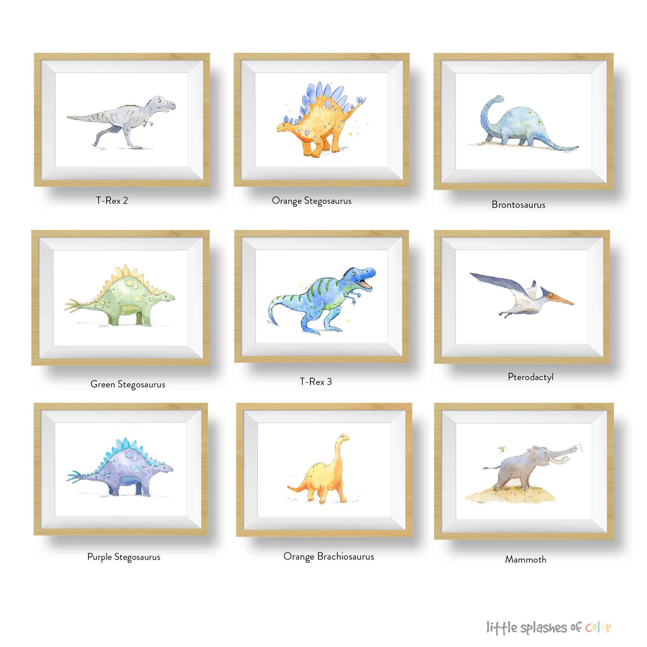 Dinosaur Prints Set