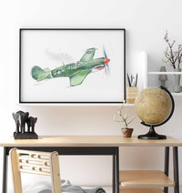 Thumbnail for P 40 Warhawk Airplane Print