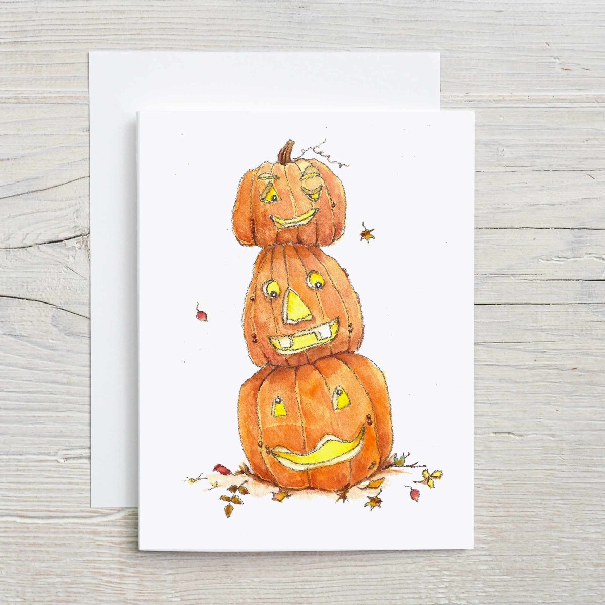 Silly Pumpkins Halloween card for Kids
