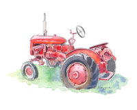 Thumbnail for red tractor painting