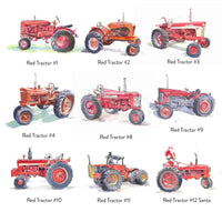Thumbnail for nine red tractor pillow design choices