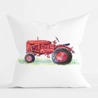 Thumbnail for Red Tractor Pillow or Pillow Cover 18 x 18