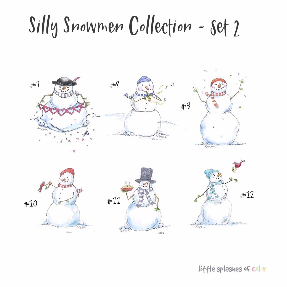 funny snowmen cards