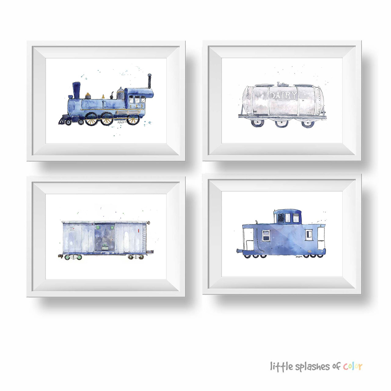 Train Prints Set