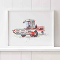 Thumbnail for combine tractor wall decor for kids 