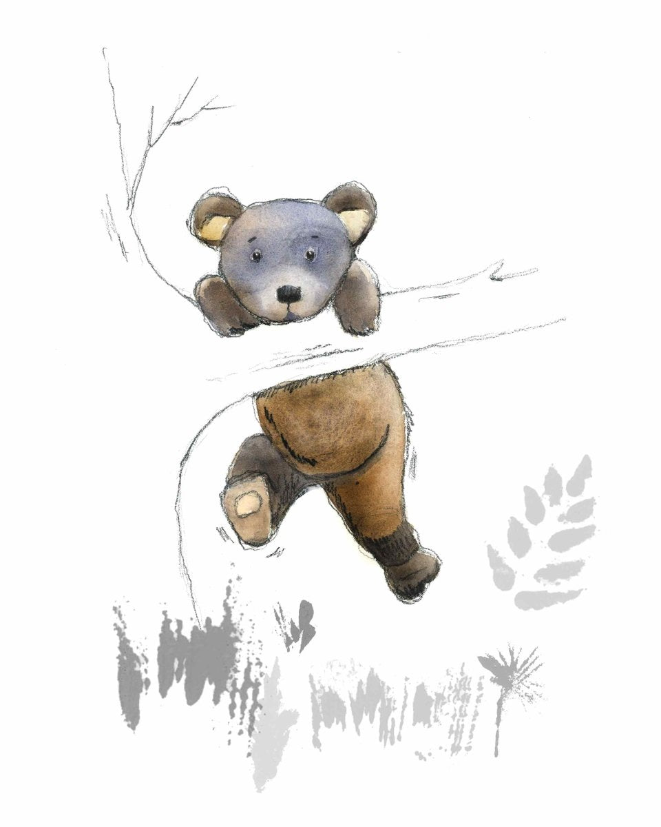 Sweet Woodland Bear Print