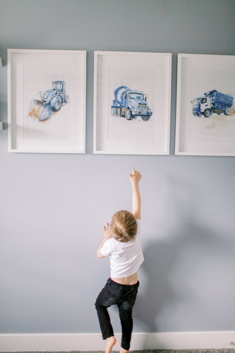 truck decor for boys rooms