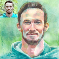 Thumbnail for Custom Watercolor Portrait from Photo