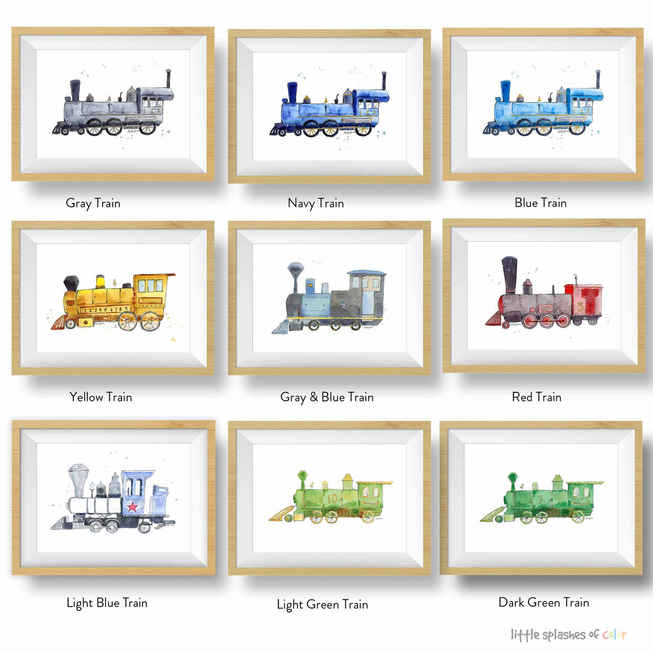 train wall art for kids rooms