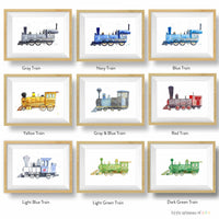 Thumbnail for train wall art for kids rooms