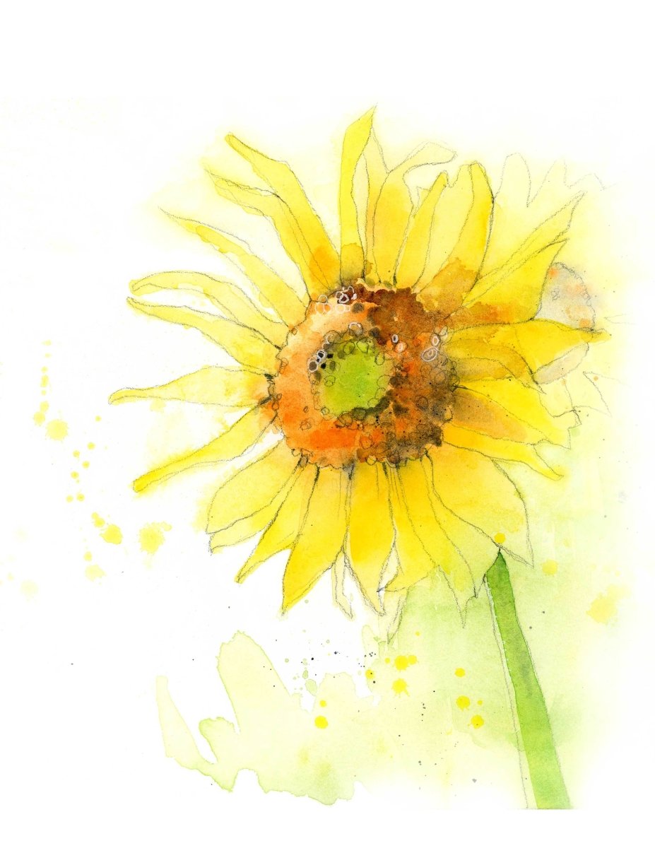 sunflower art prints for kitchen