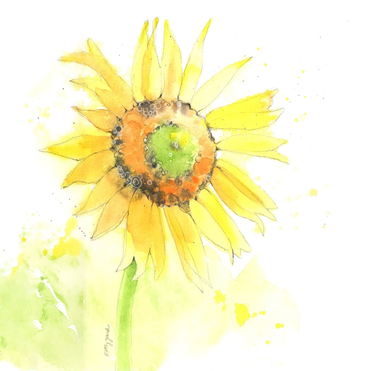 sunflower art prints for kitchen
